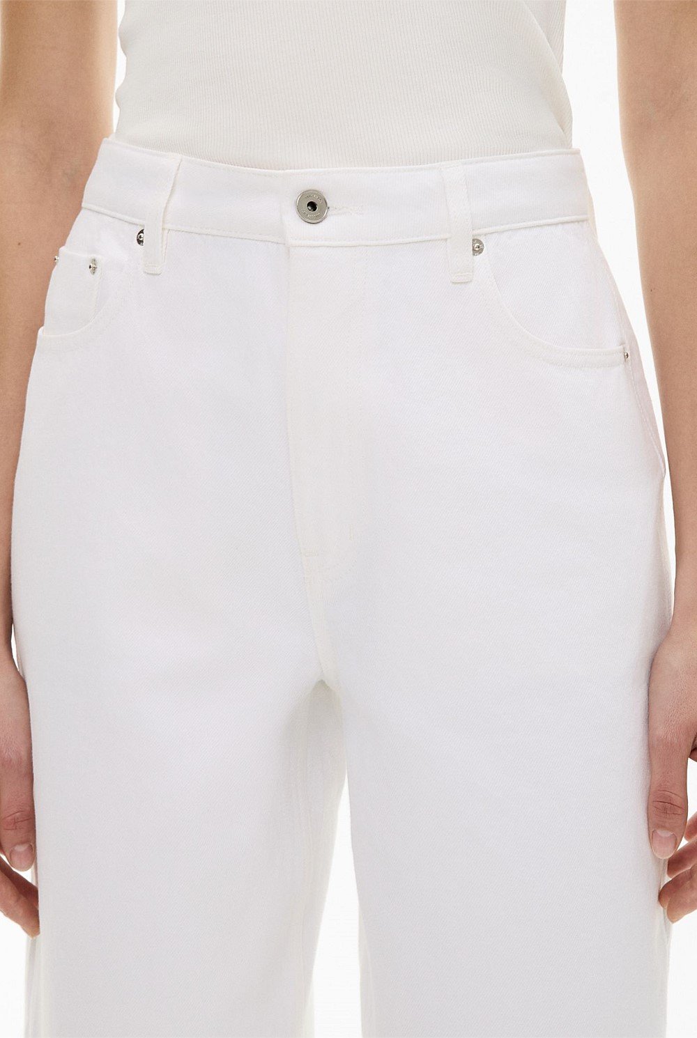 Zip Denim Jeans