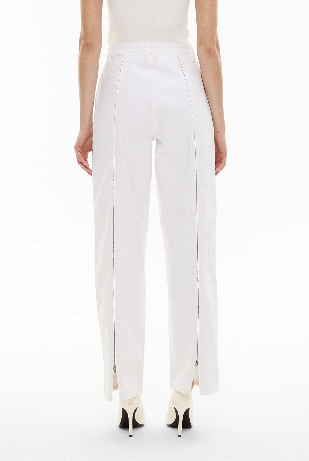 Zip Denim Jeans