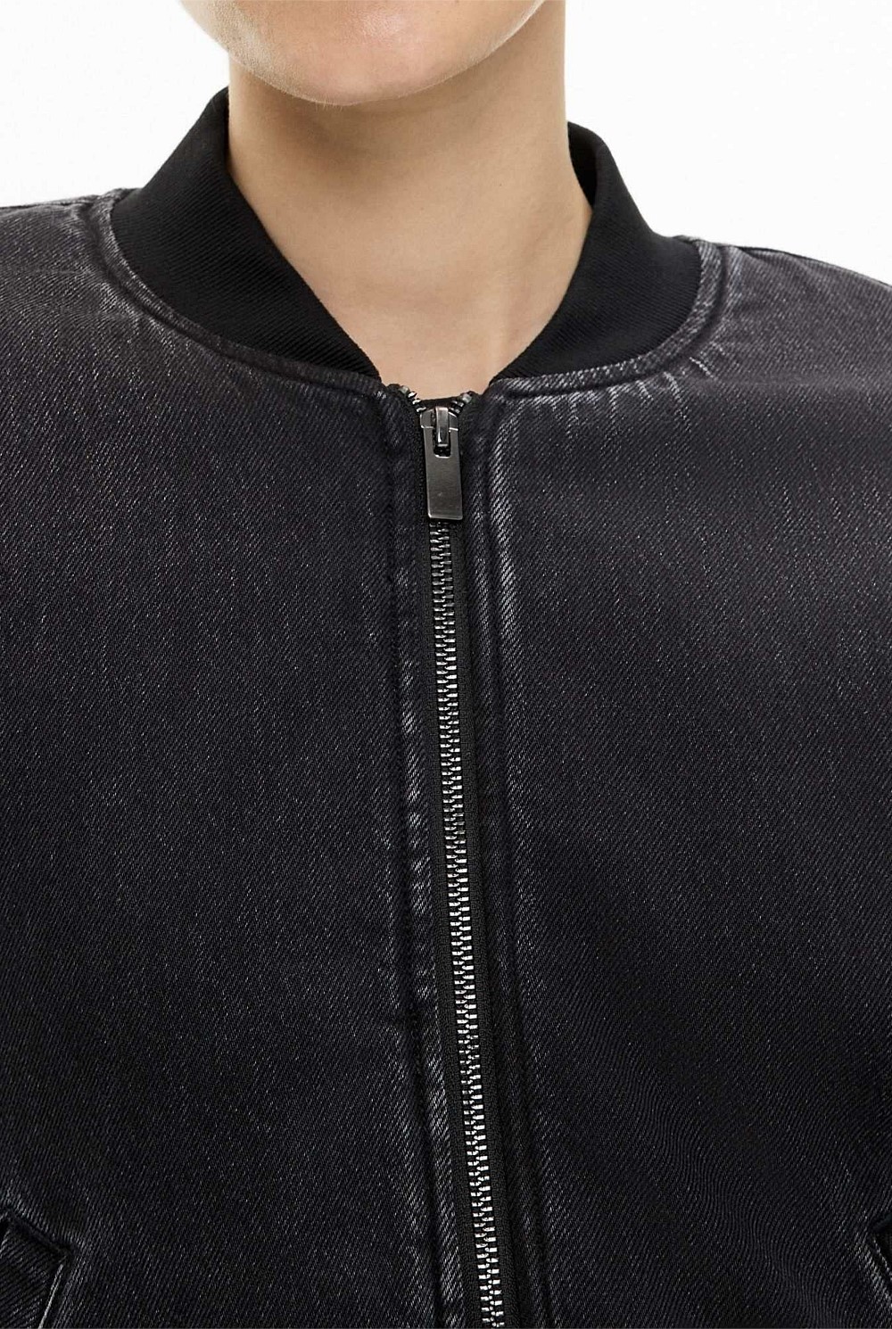 Bubble Hem Denim Jacket