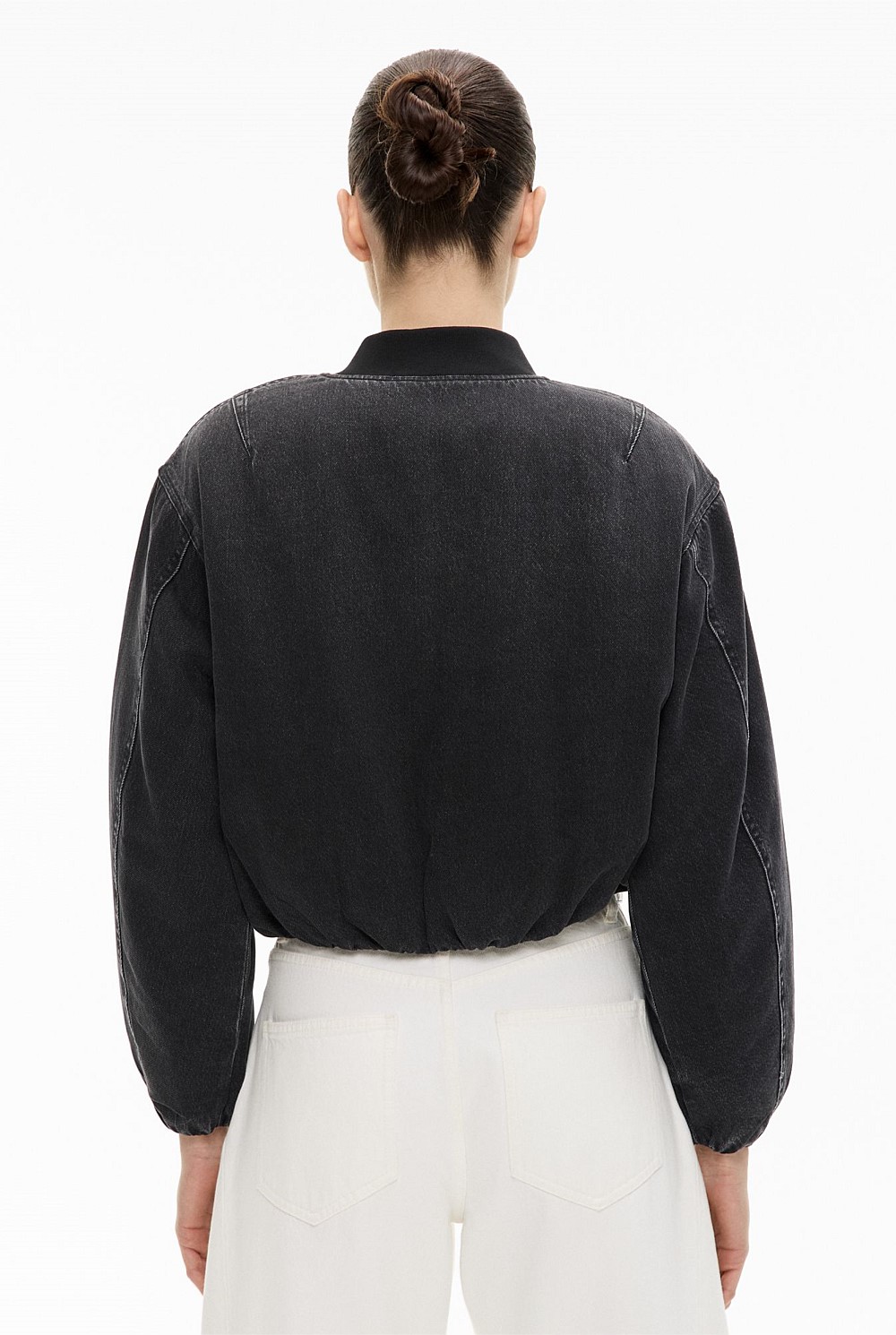 Bubble Hem Denim Jacket