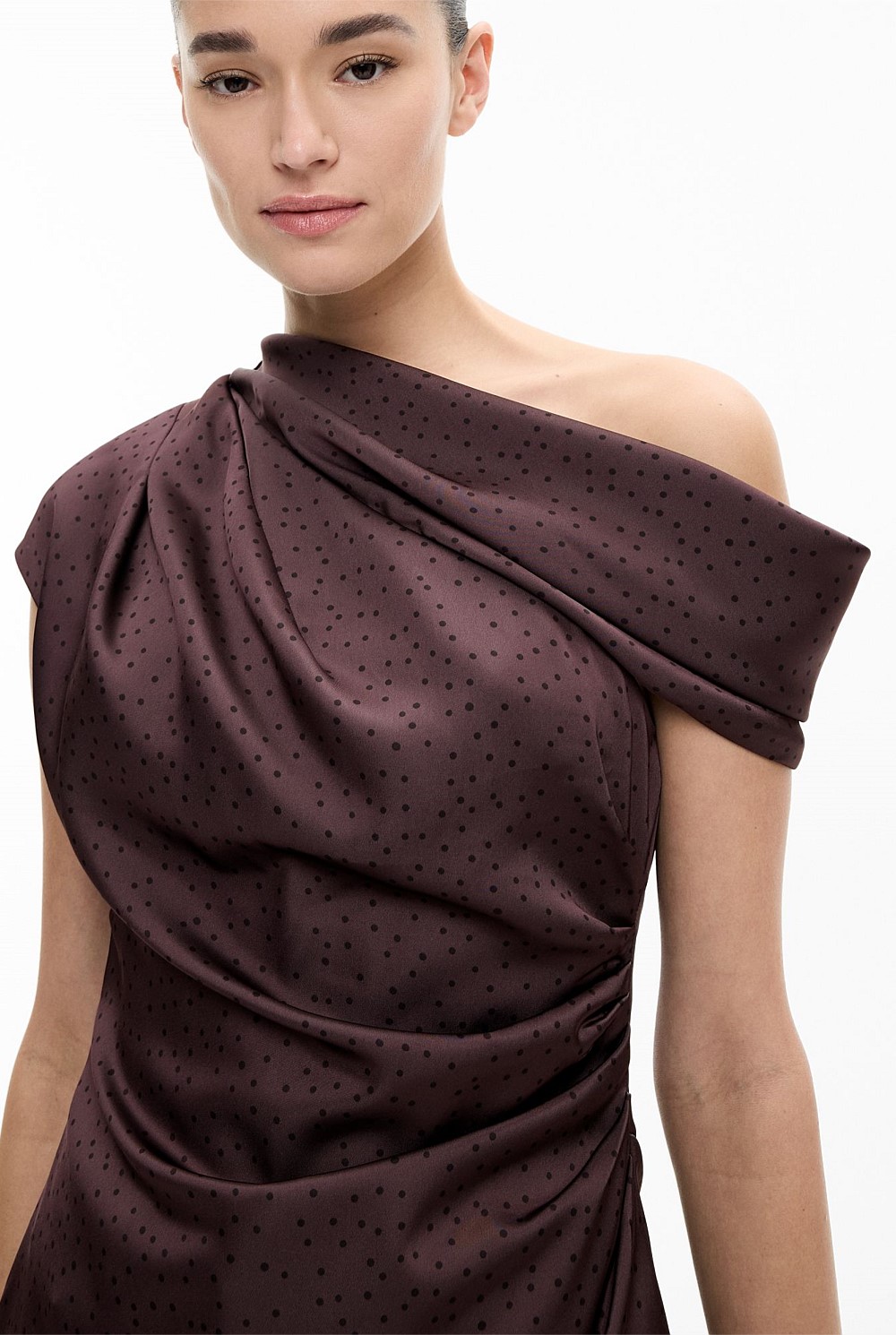 Draped Shoulder Top