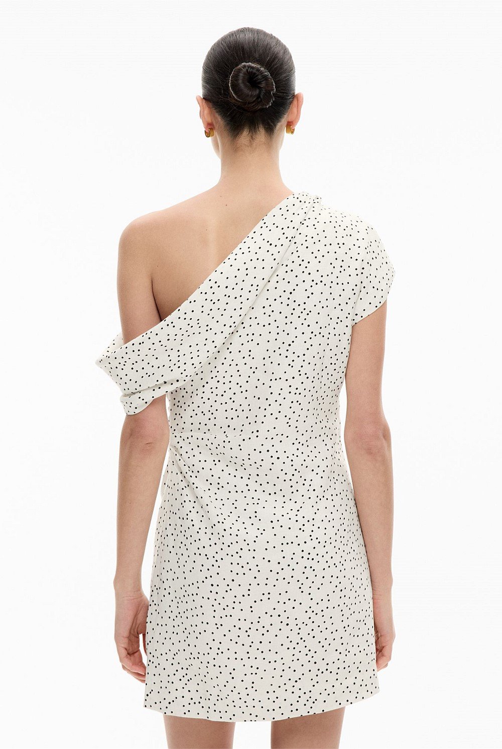 Draped Shoulder Dress