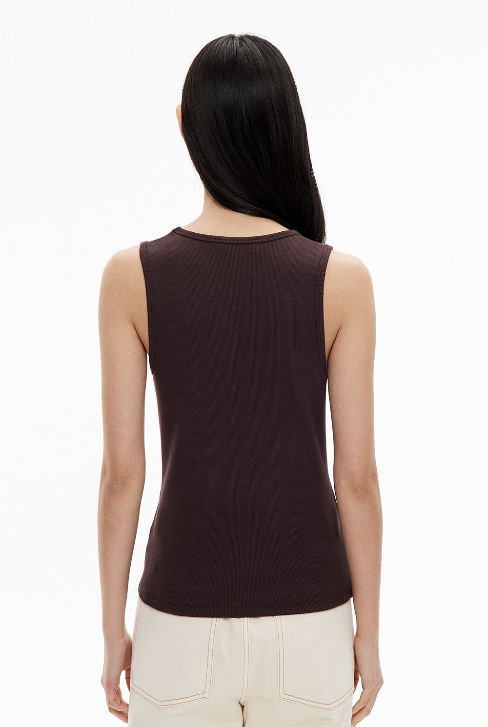 Scoop Rib Tank Top