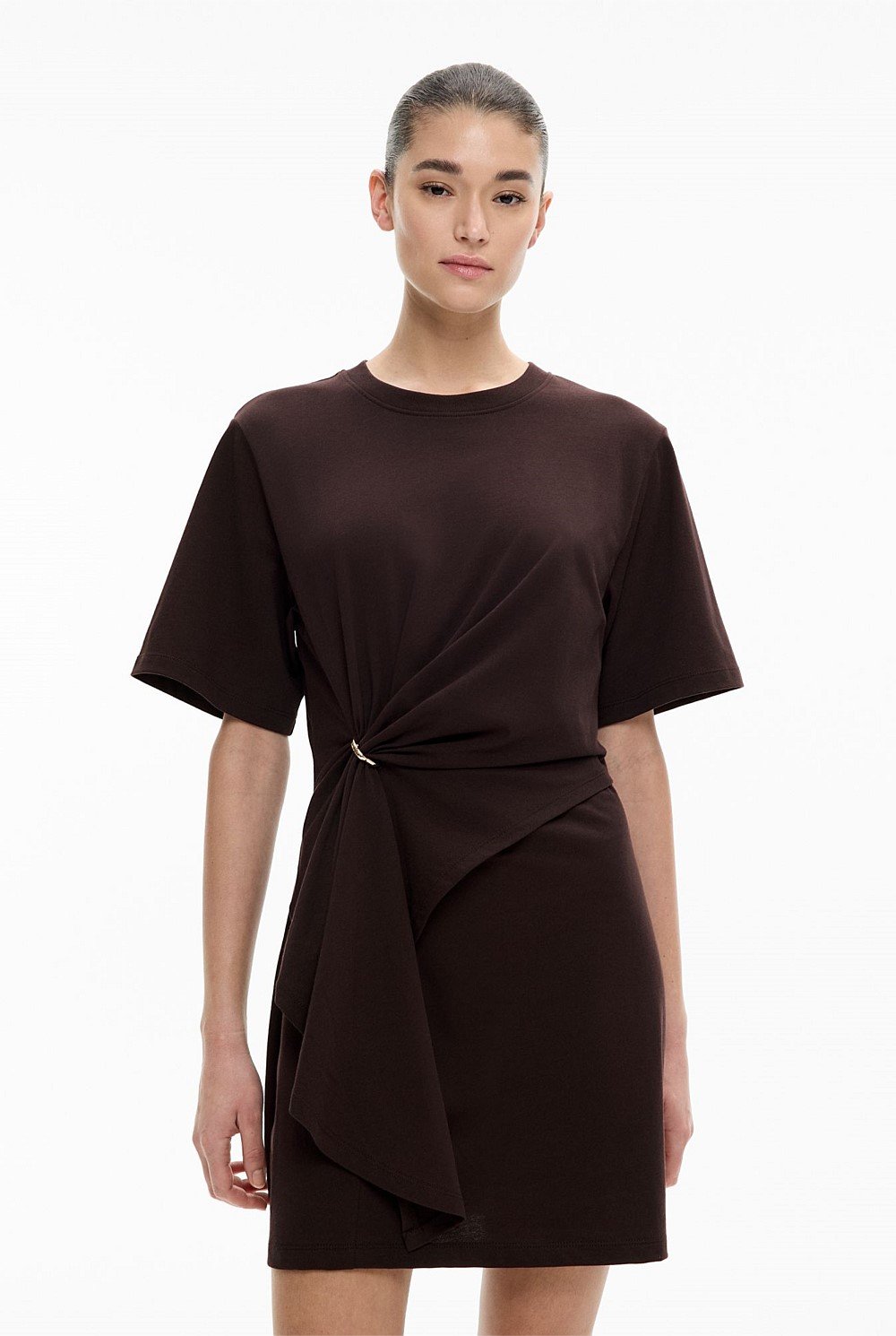 Trim Detail Tee Dress