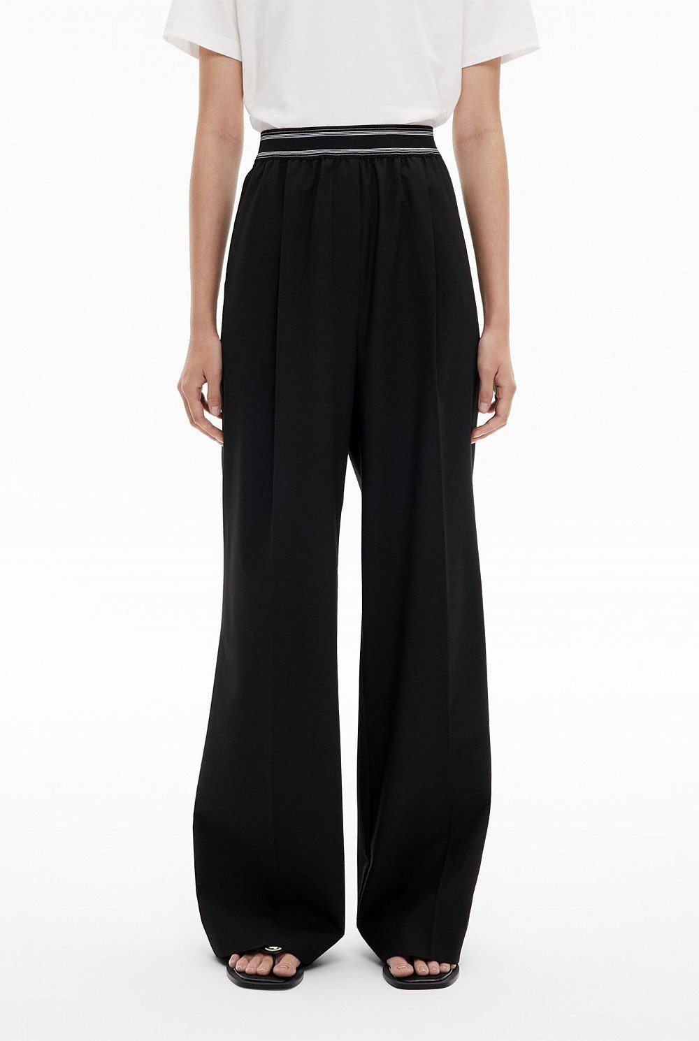 Elastic Detail Pants
