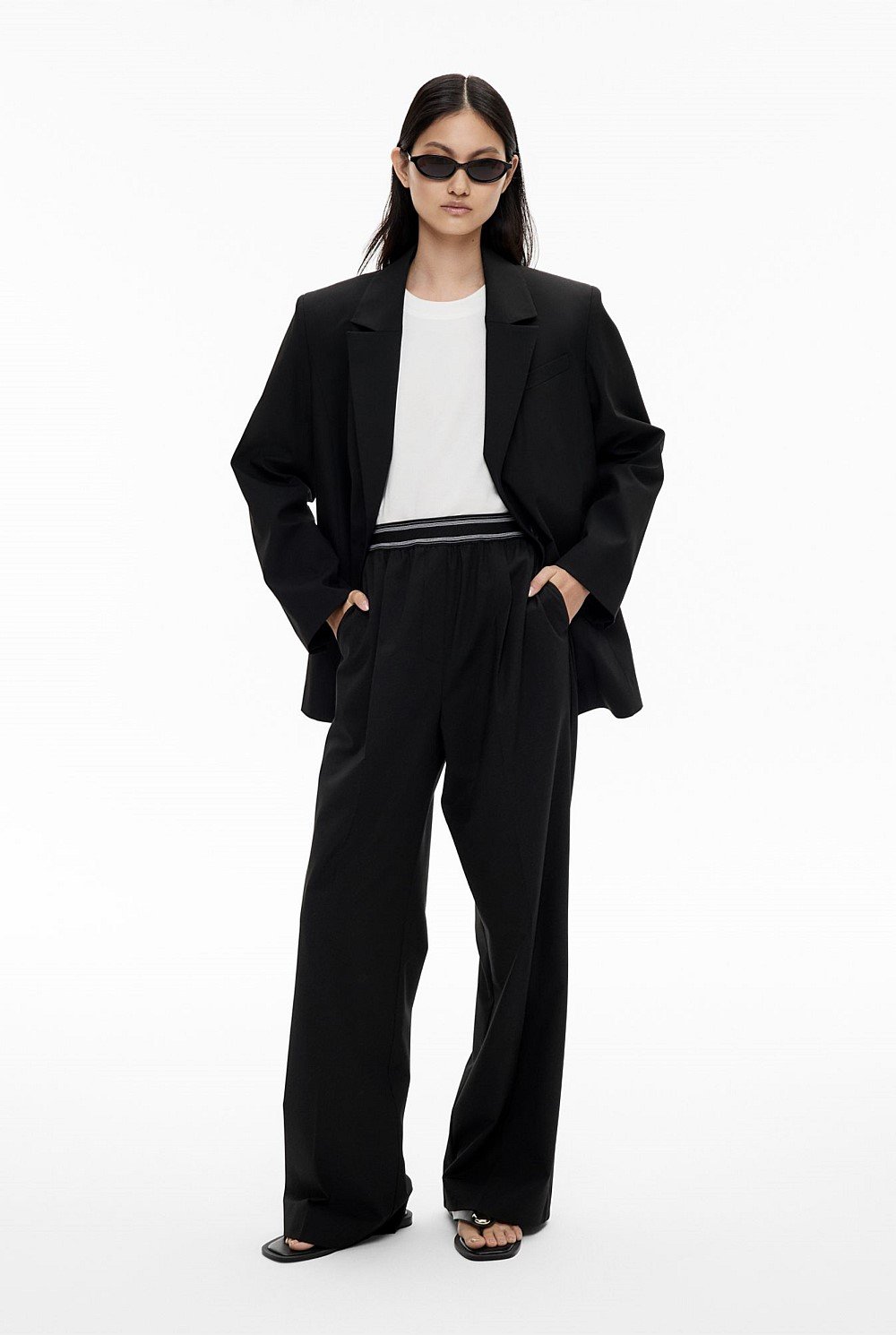Elastic Detail Pants