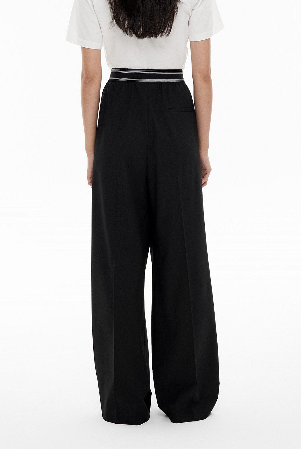 Elastic Detail Pants