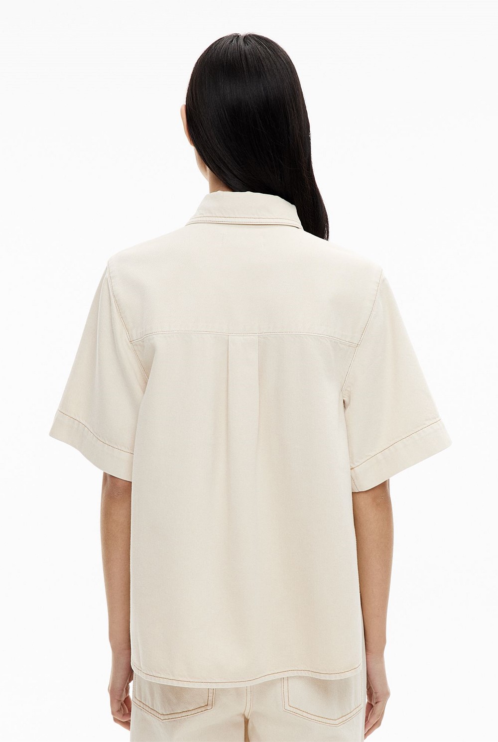 Patch Pocket Denim Shirt