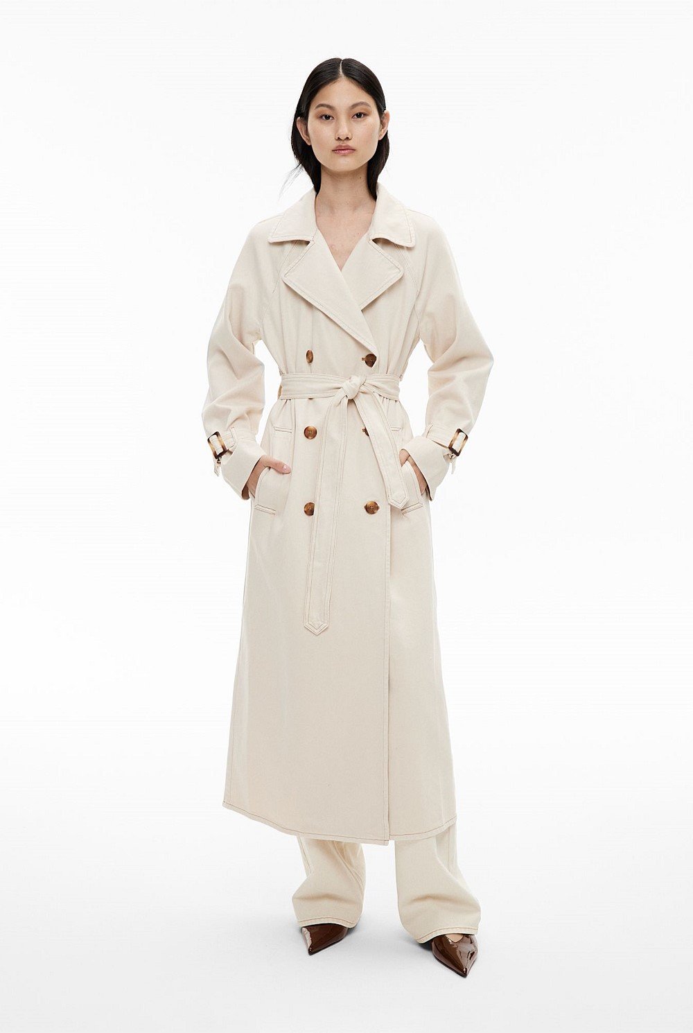 Denim Trench Jacket