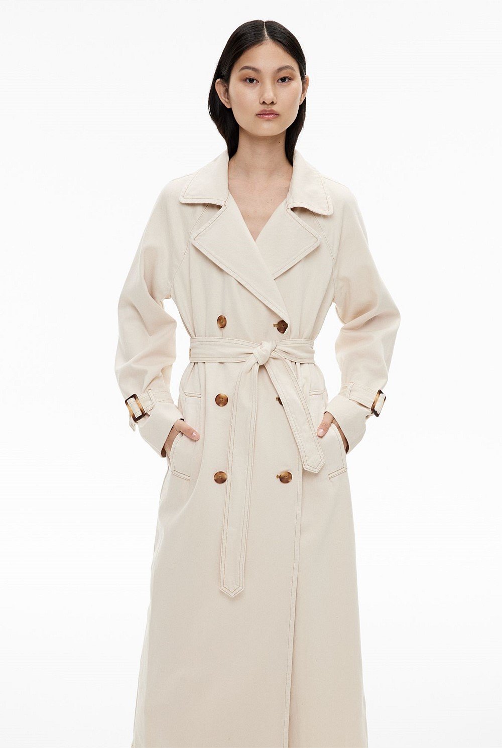 Denim Trench Jacket