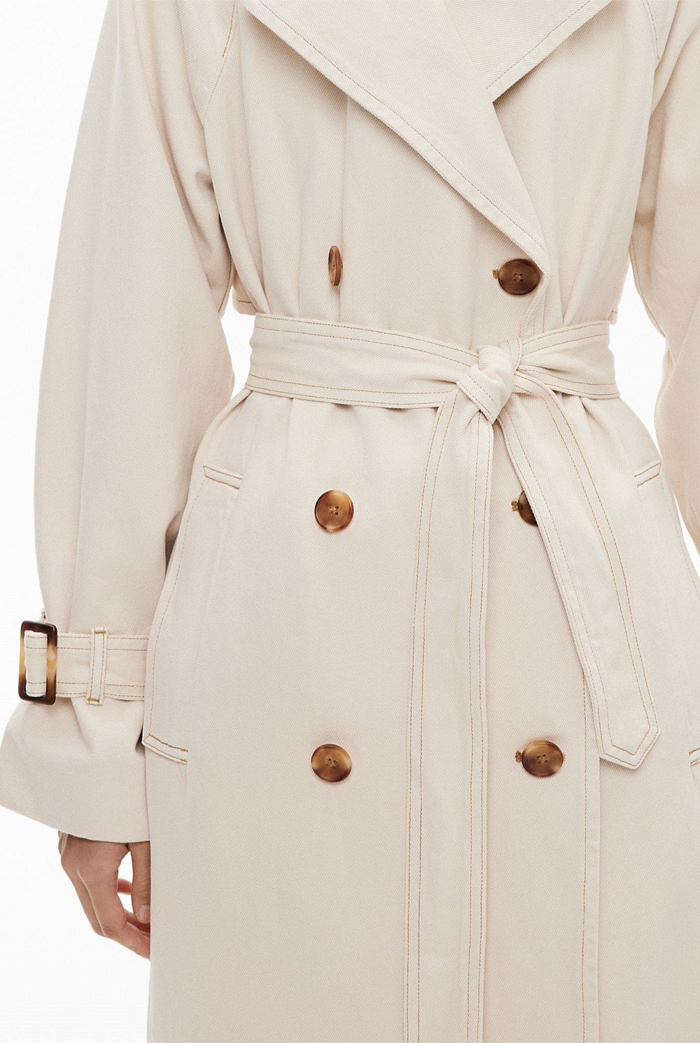 Denim Trench Jacket