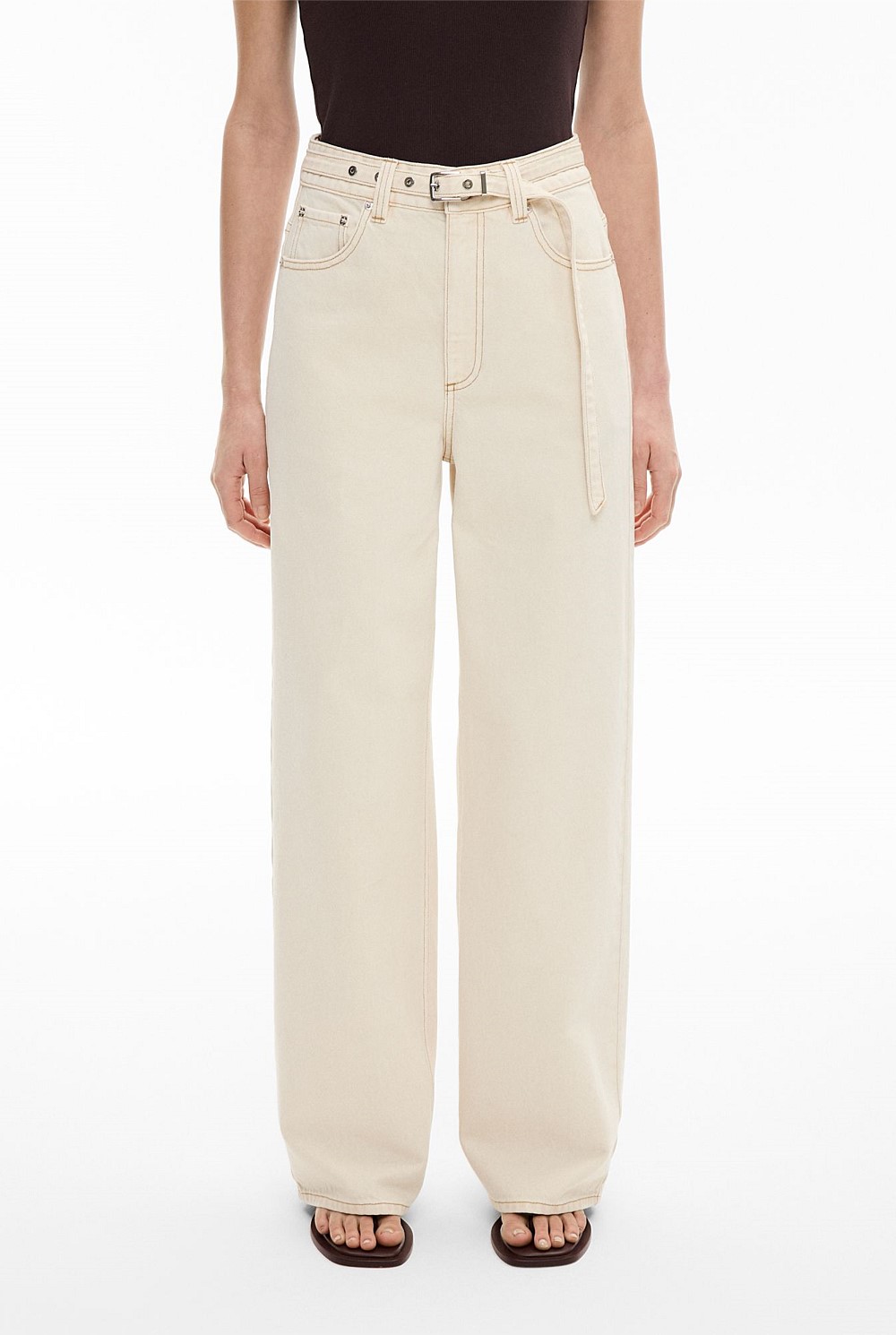 Belt Detail Jeans