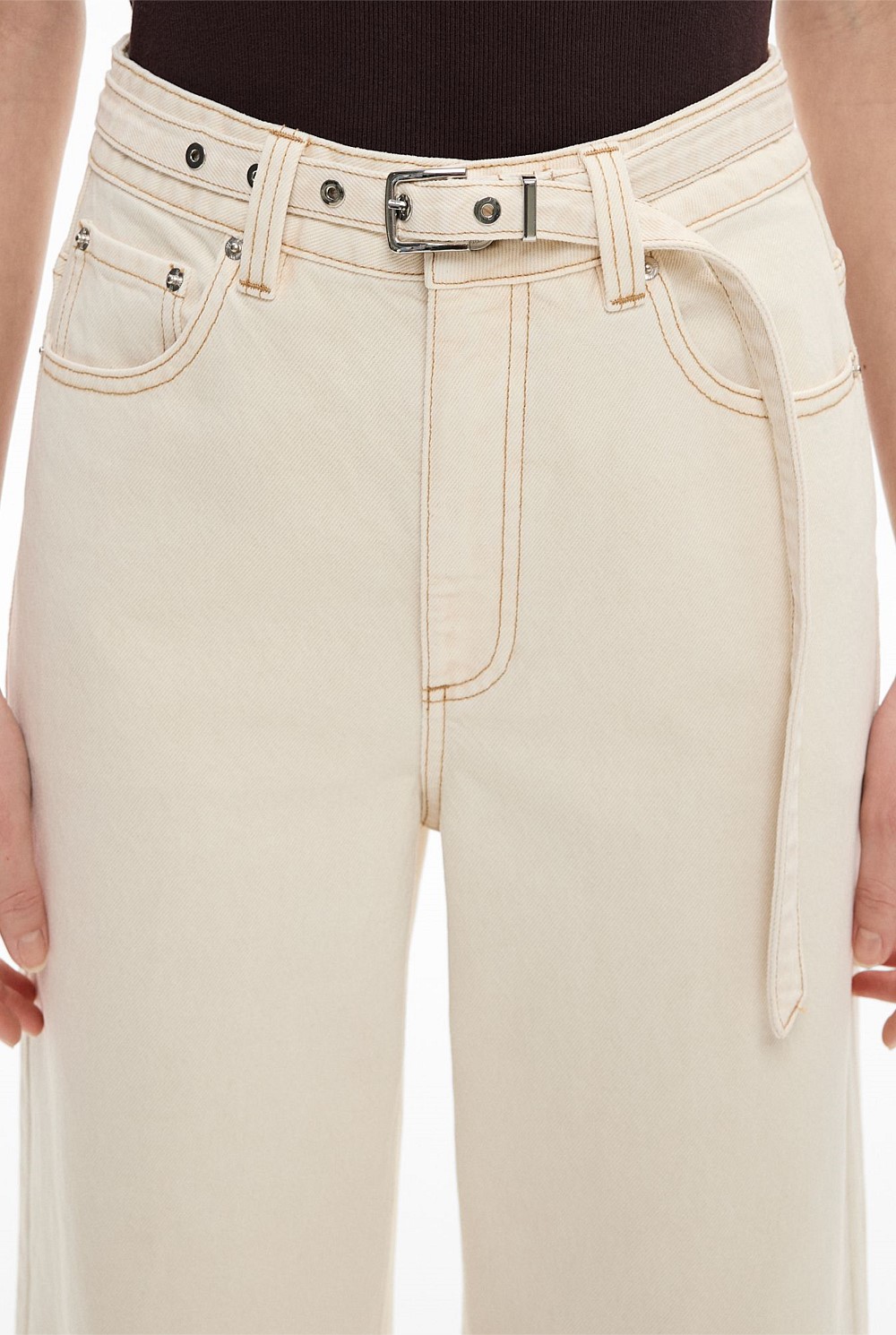 Belt Detail Jeans