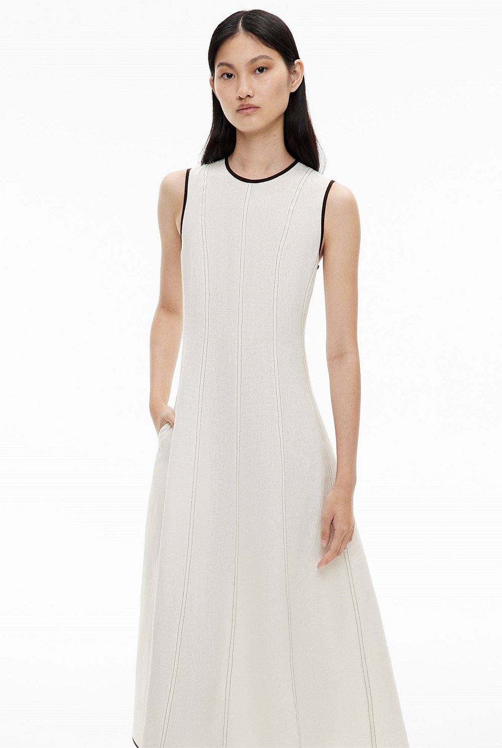 Linen Seam Dress
