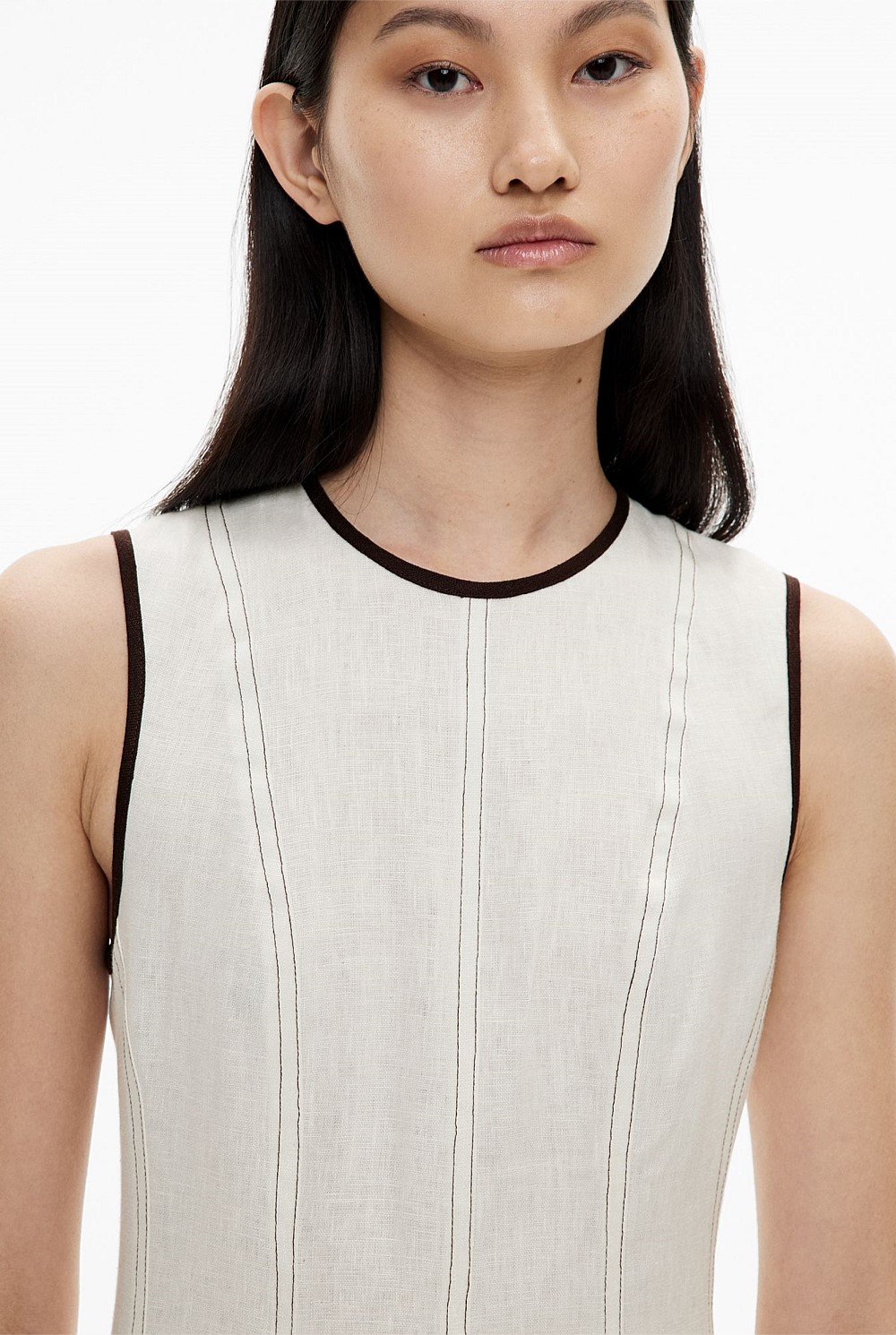 Linen Seam Dress