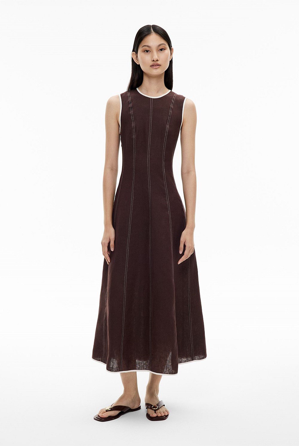 Linen Seam Dress