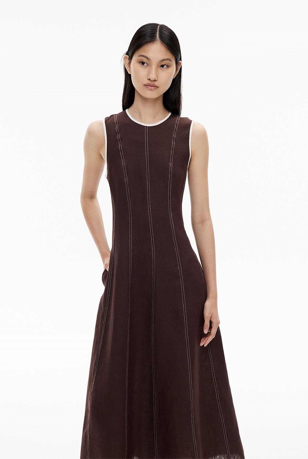 Linen Seam Dress