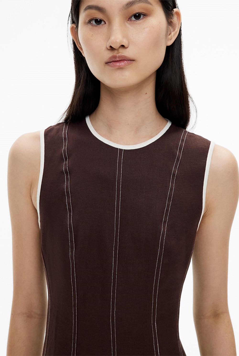 Linen Seam Dress