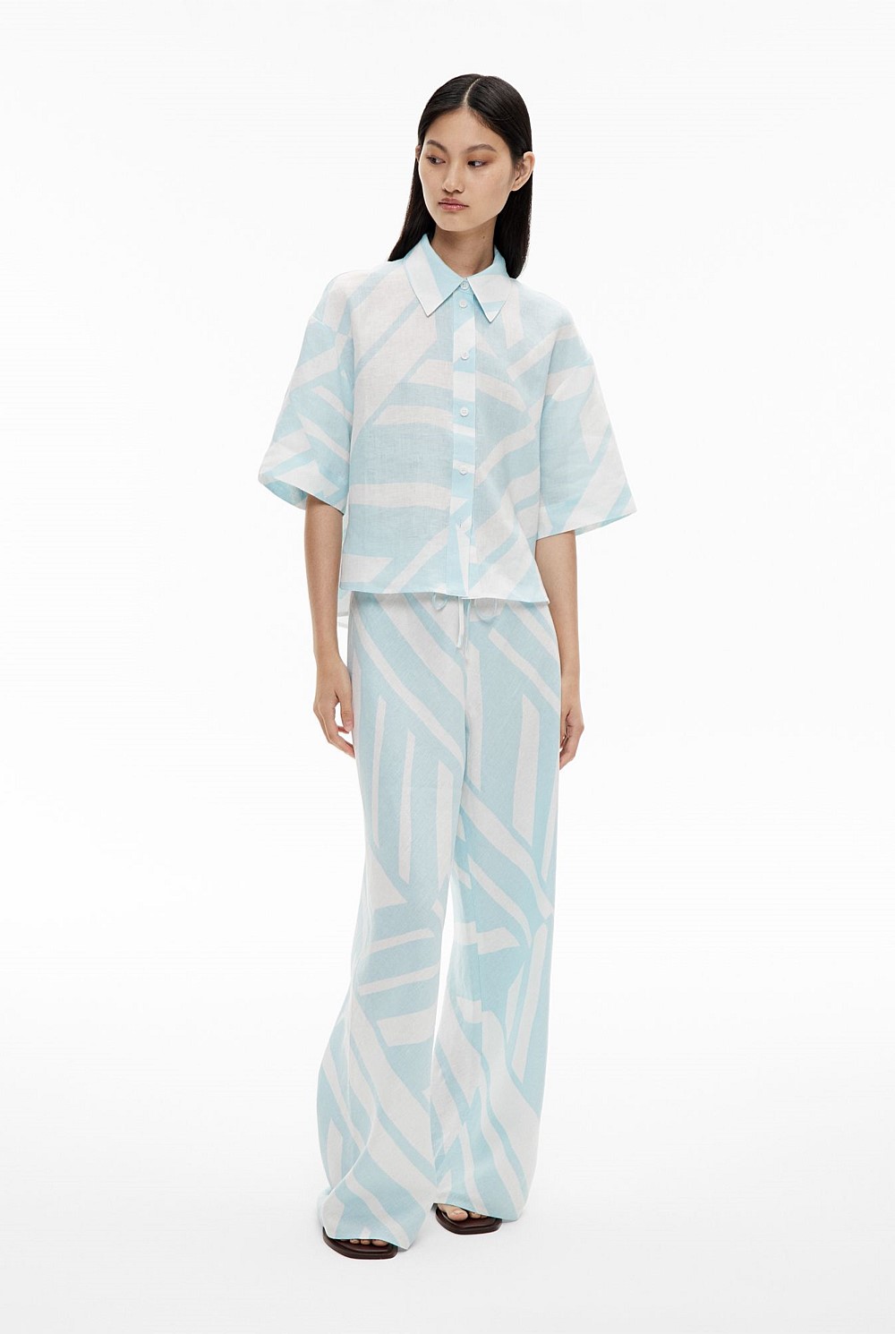 Bias Linen Pants