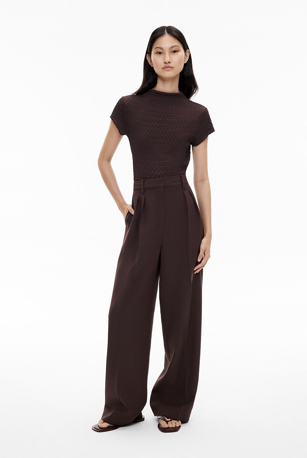 Piped Detail Pants