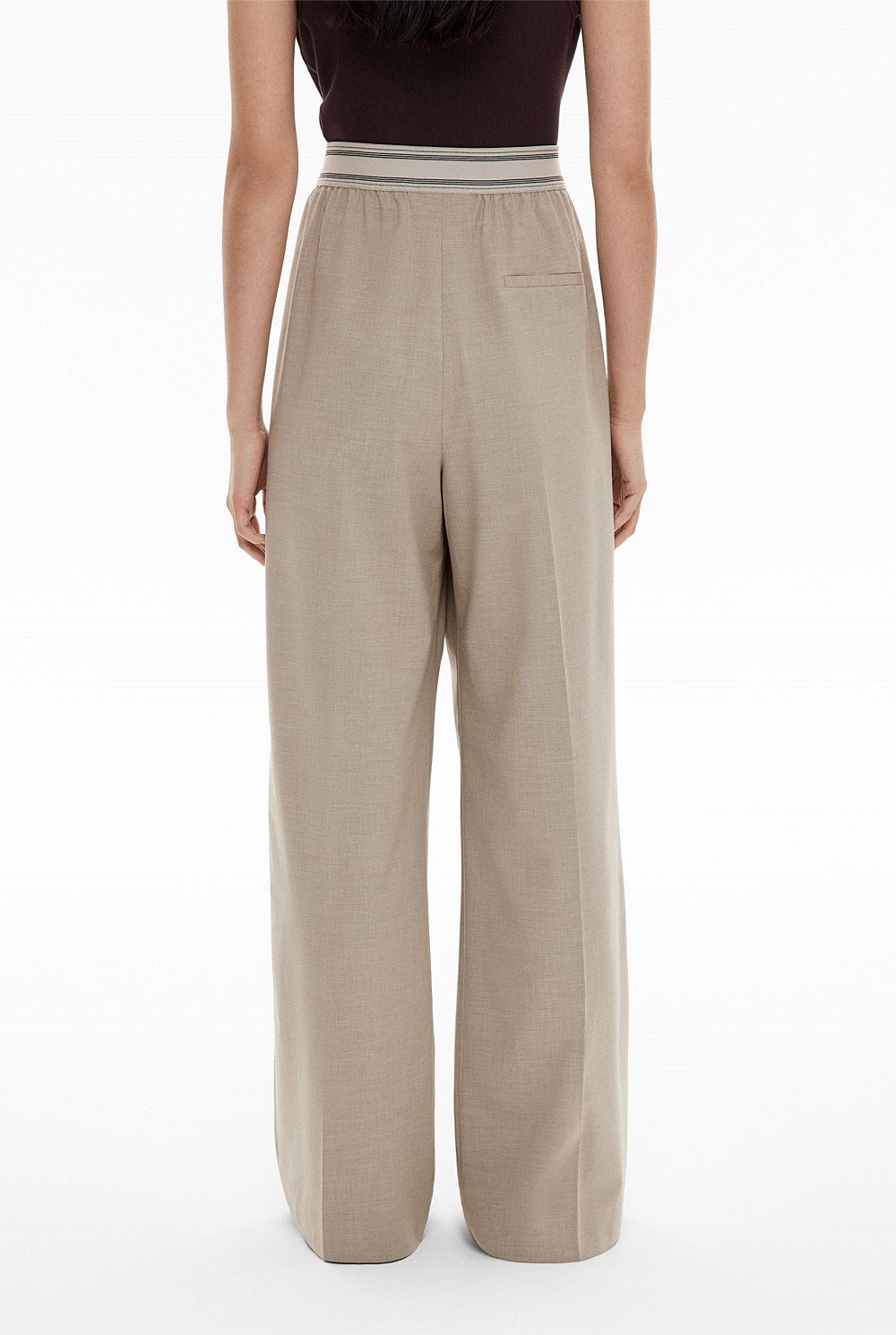 Elastic Detail Pants