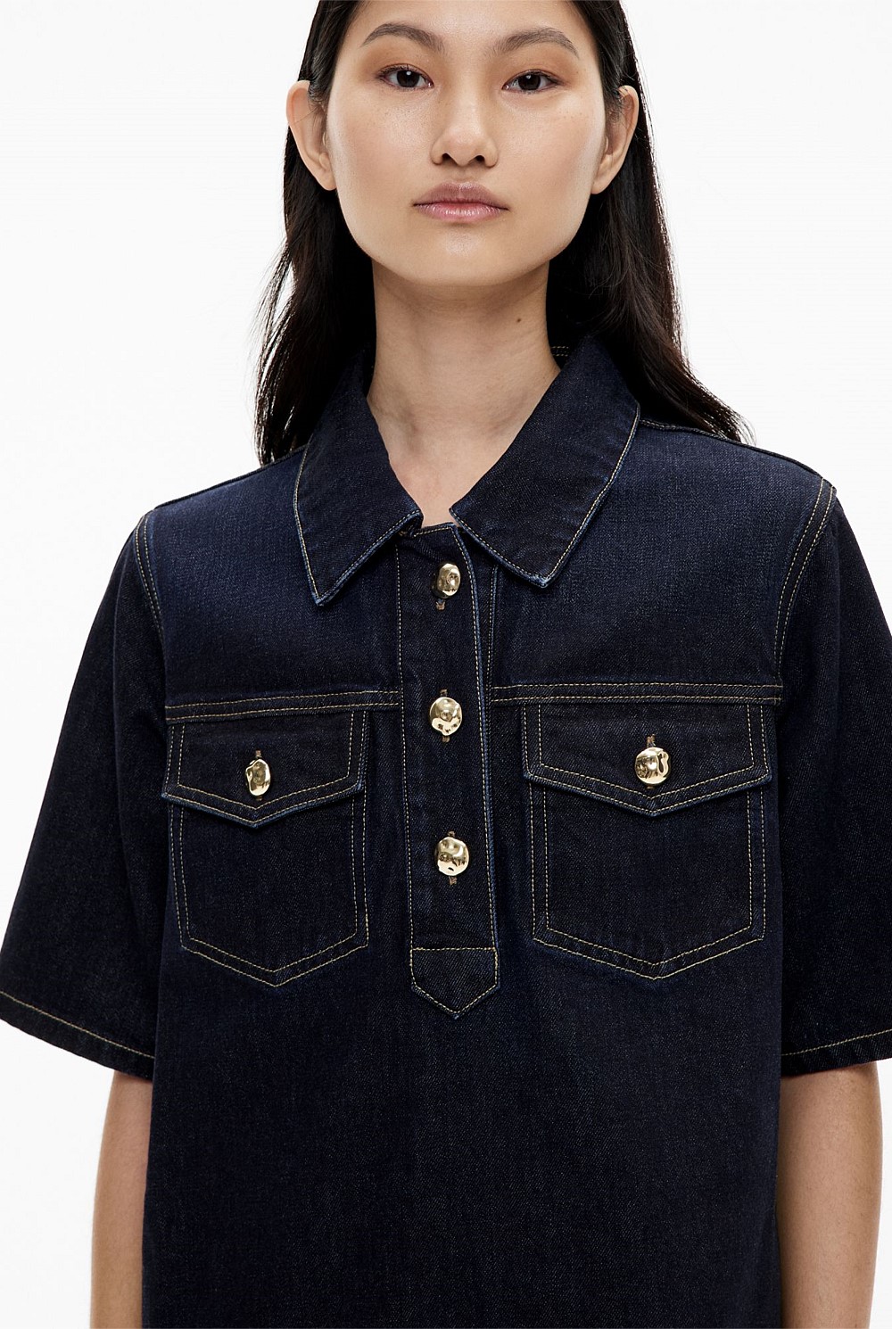 Denim Tee Dress