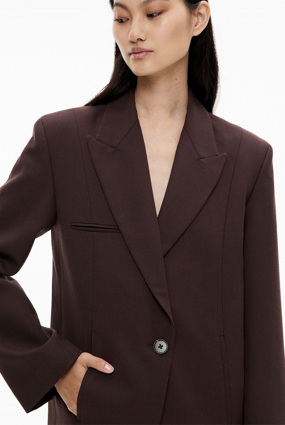 Piped Pocket Blazer