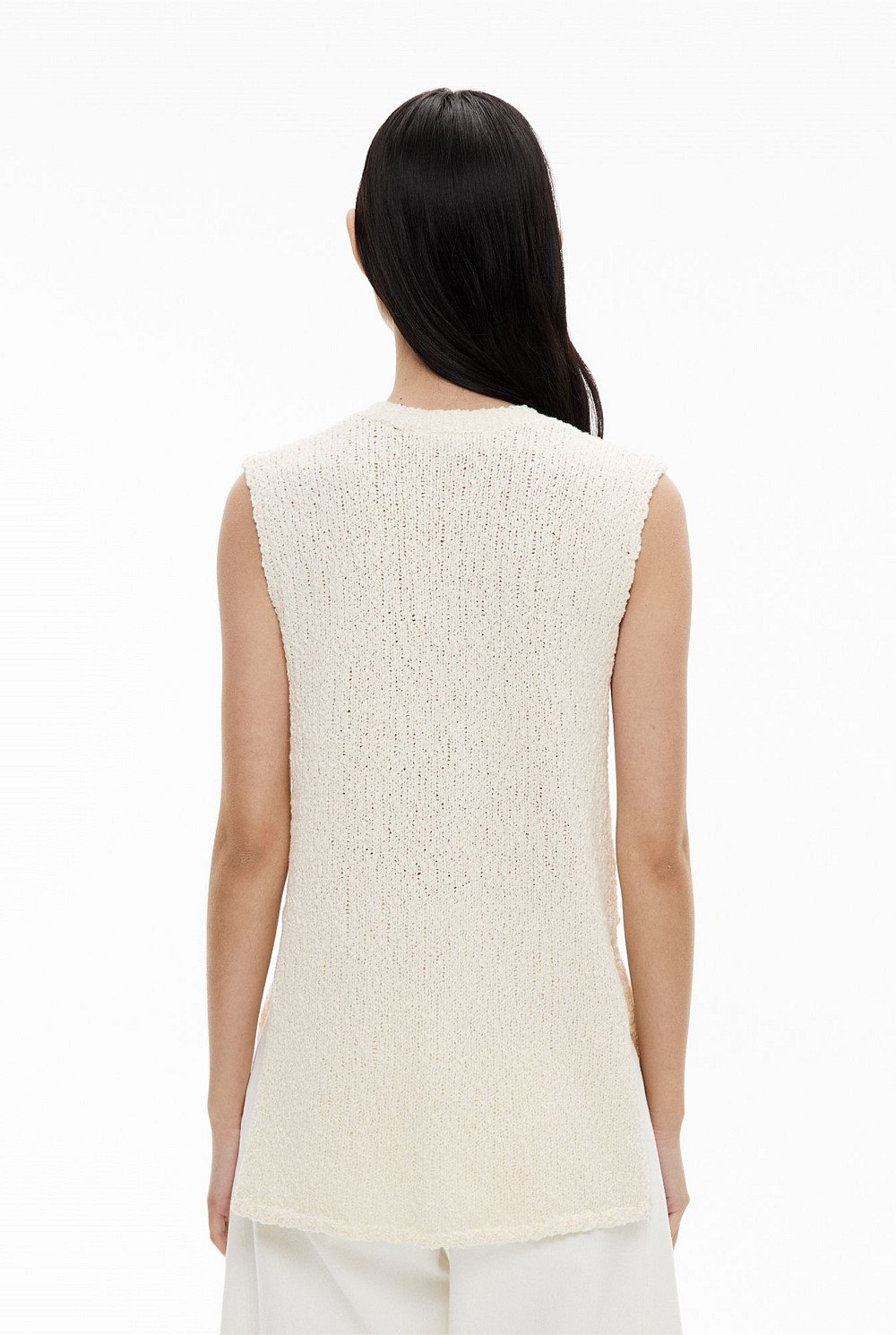 Textured V Neck Tank Top