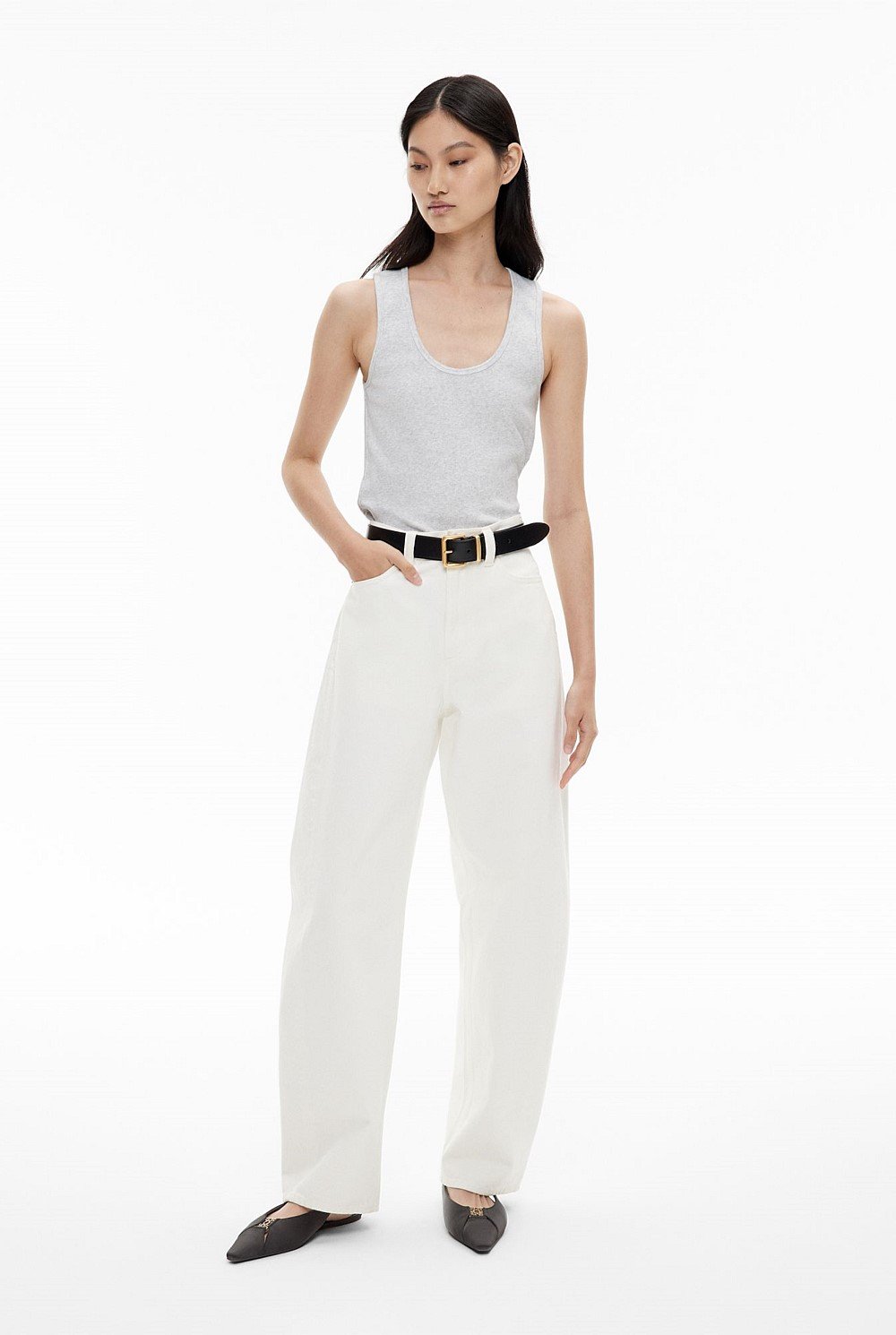 Scoop Rib Tank Top