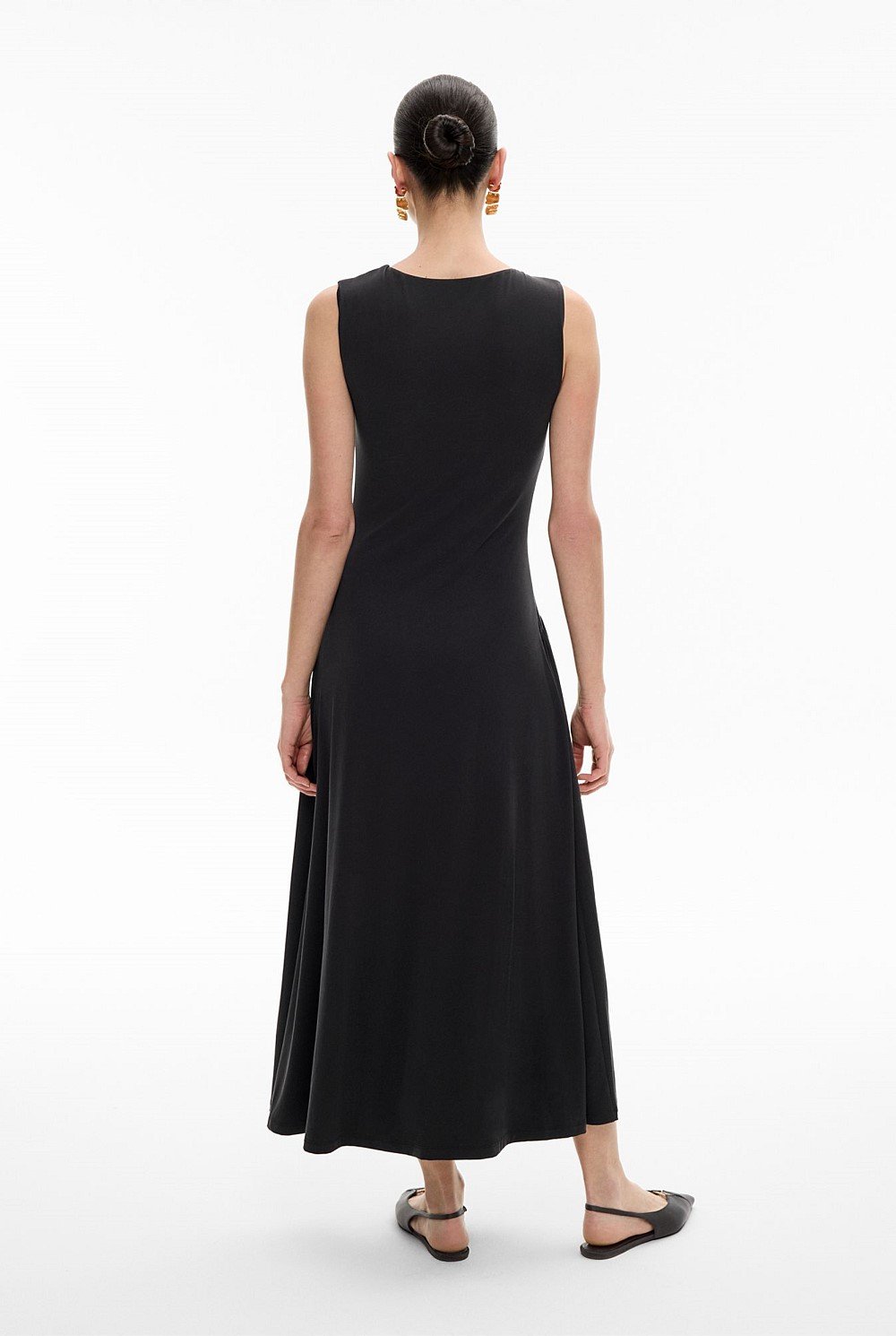 Gathered Jersey Dress