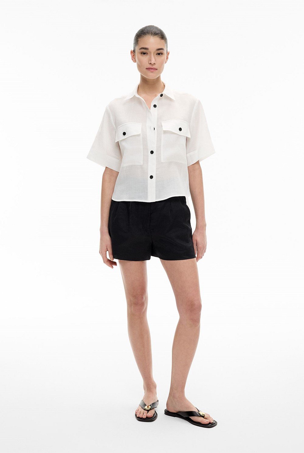 Short Sleeve Utility Pocket Shirt