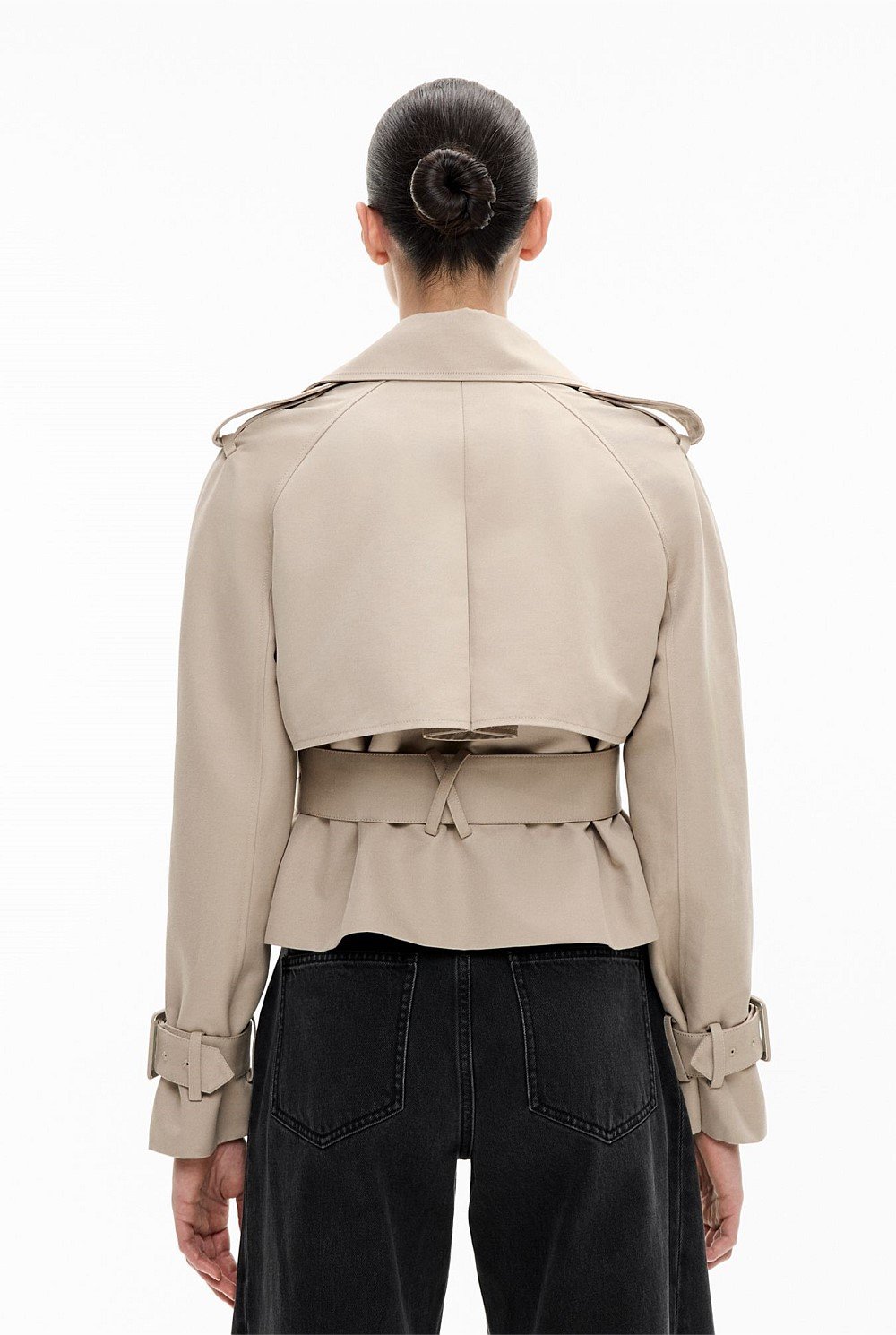 Cropped Trench Jacket