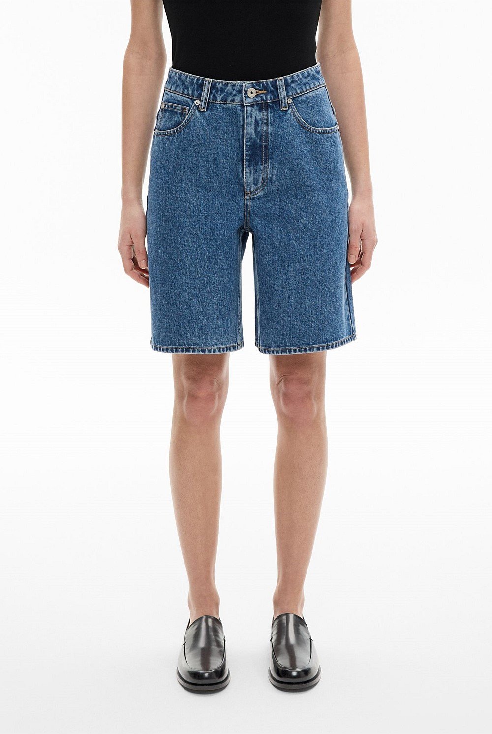 Denim Bermuda Shorts