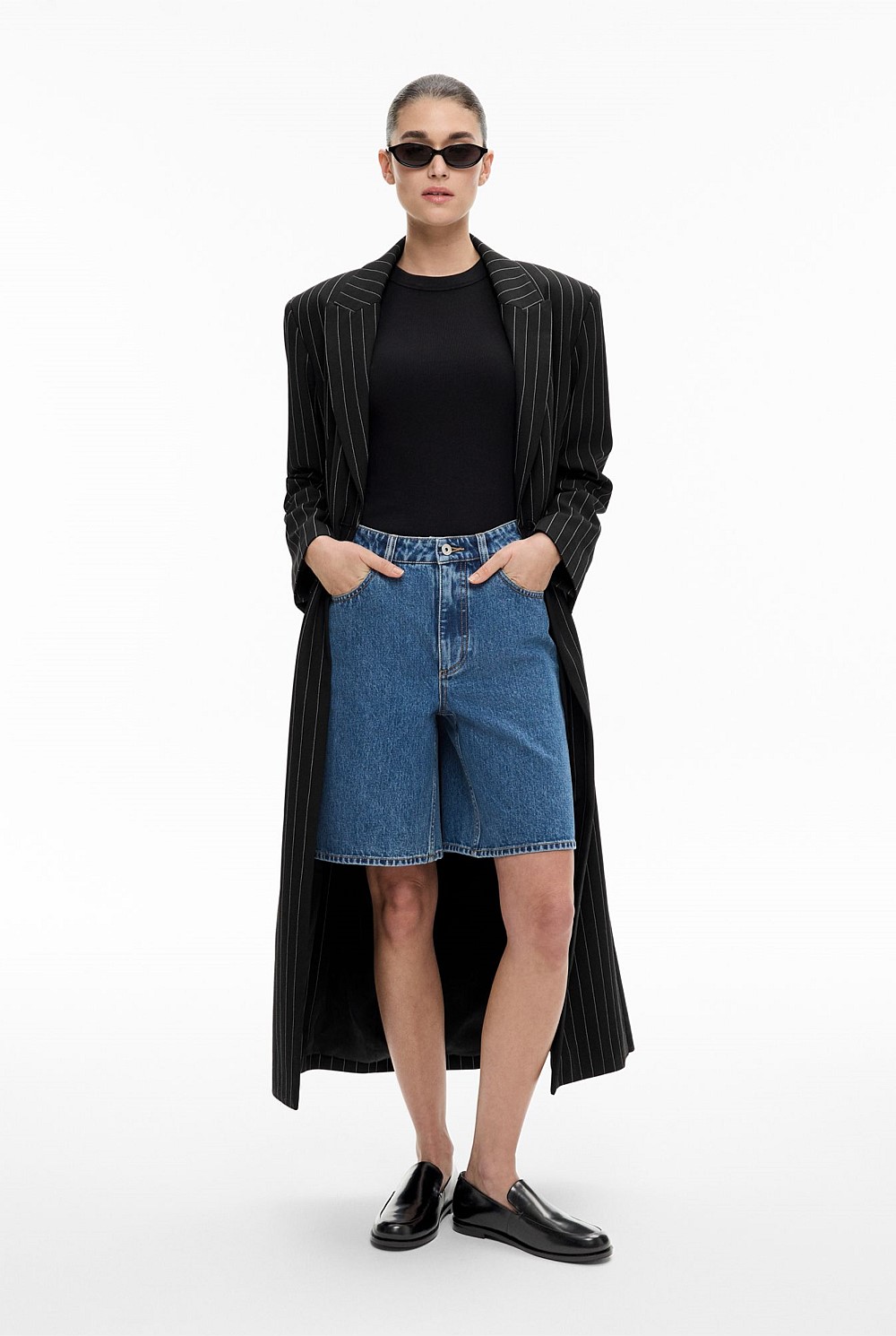 Denim Bermuda Shorts