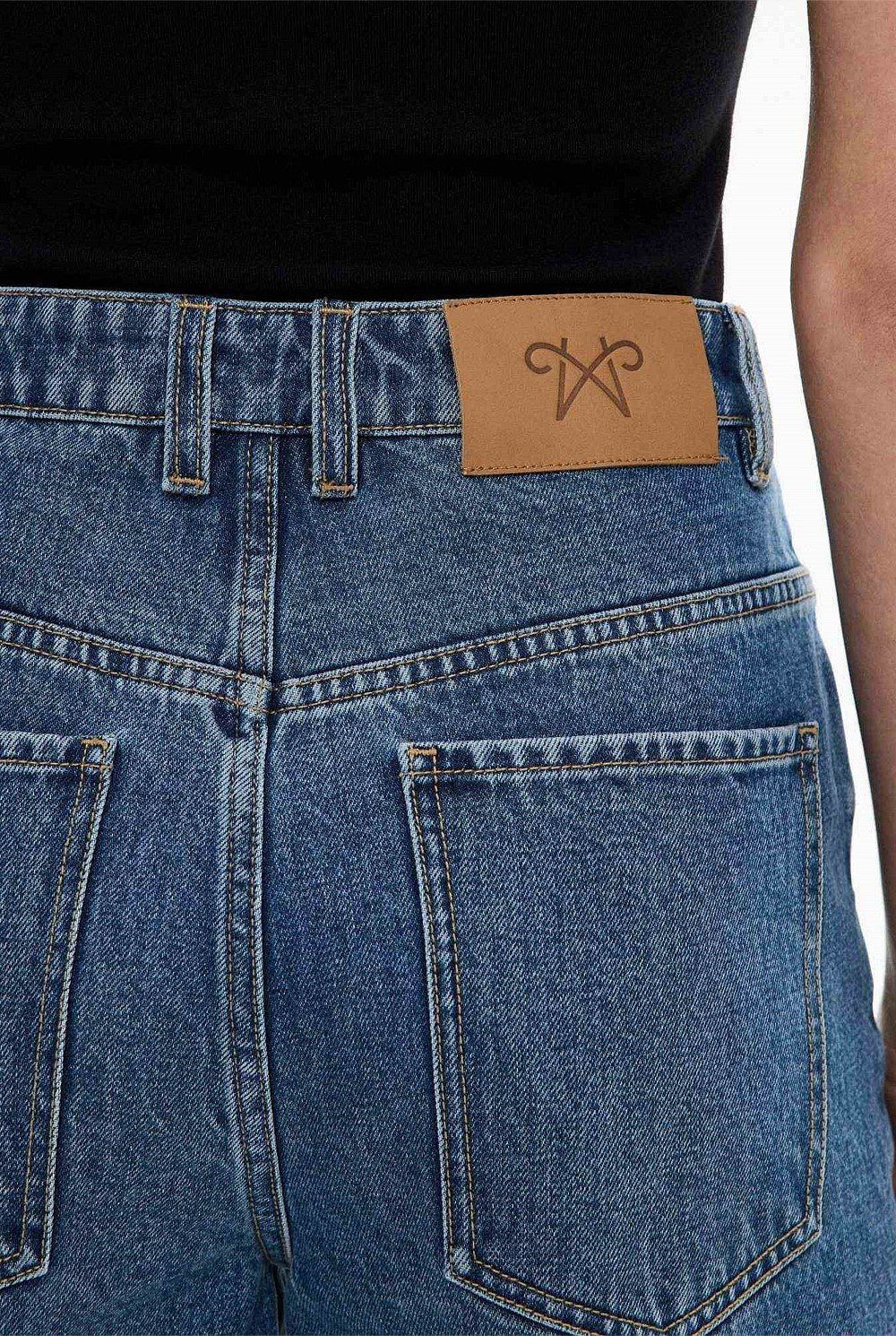 Denim Bermuda Shorts