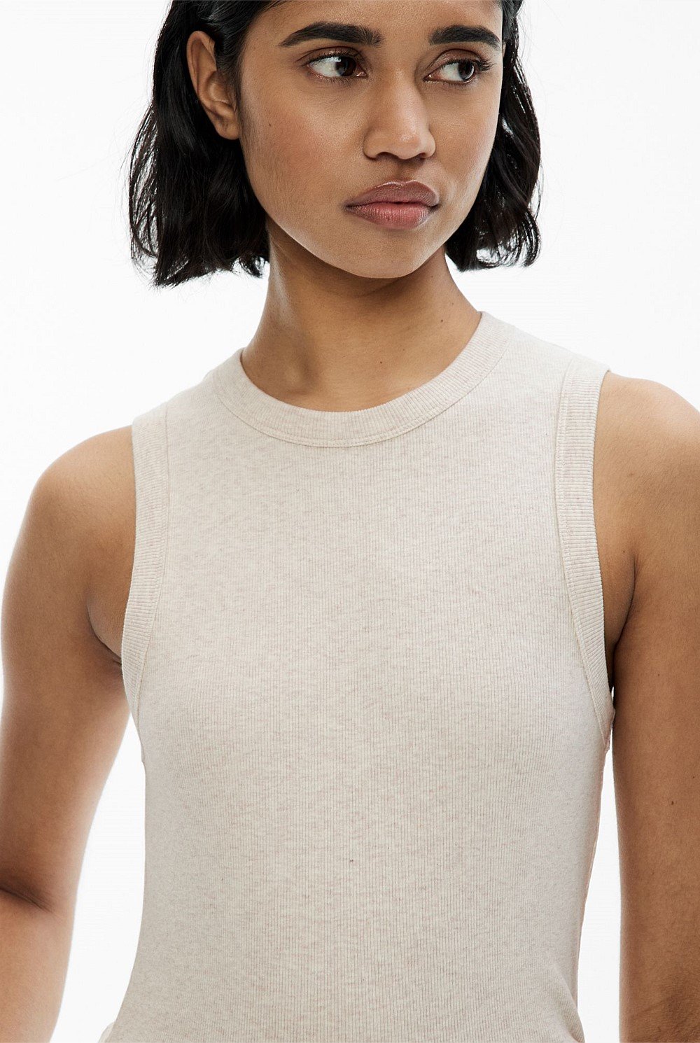 Crew Rib Tank Top