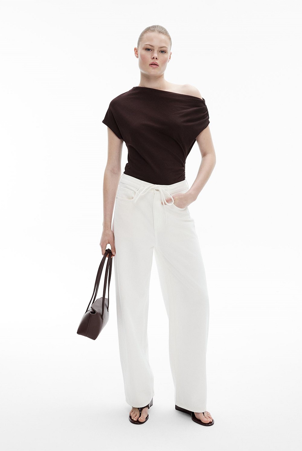 Asymmetric Draped T-Shirt