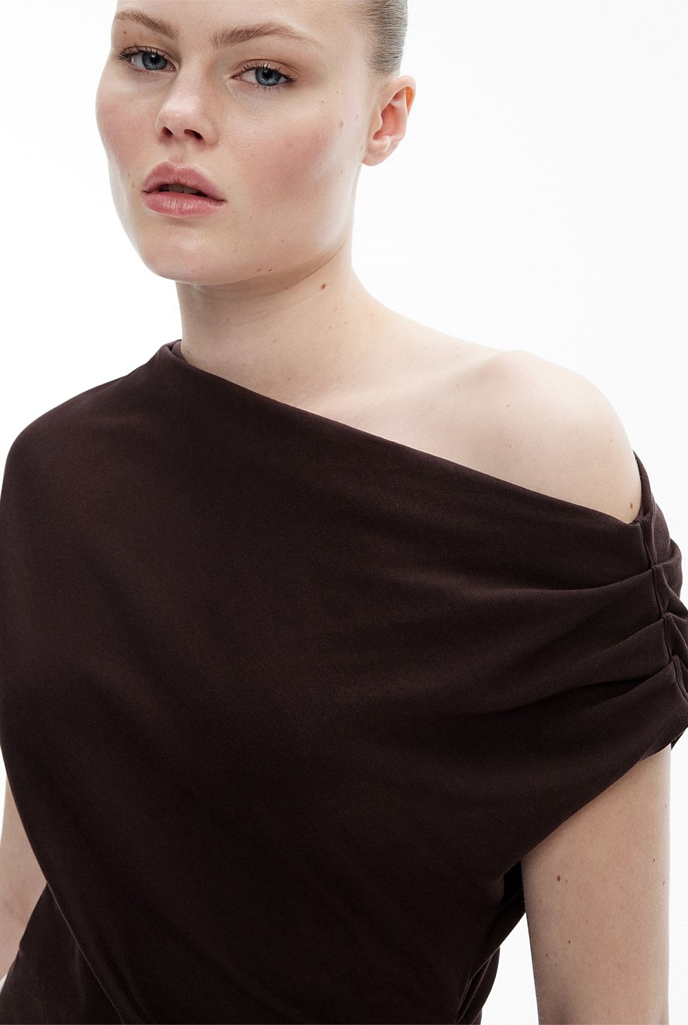 Asymmetric Draped T-Shirt