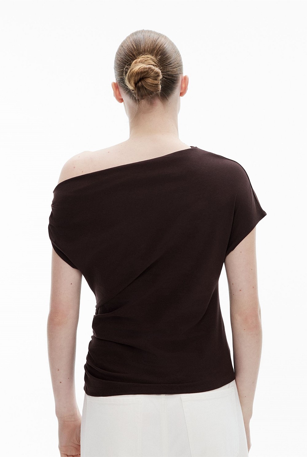 Asymmetric Draped T-Shirt