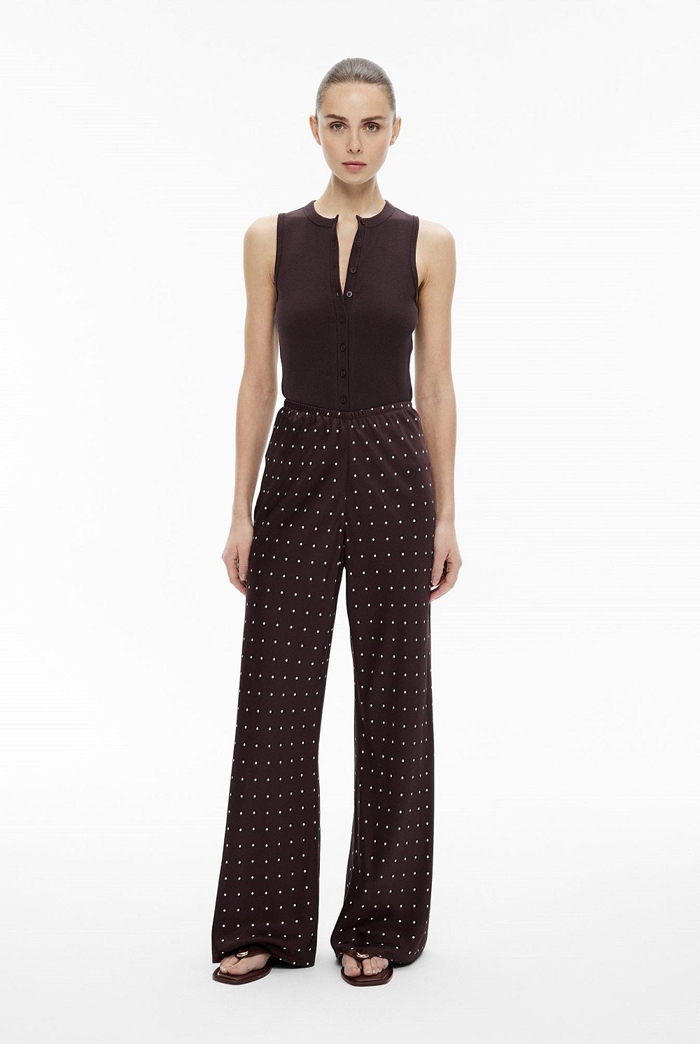 Bias Pull On Pant