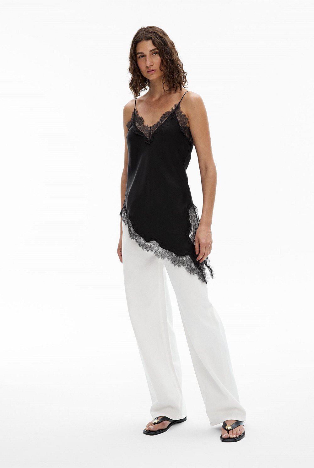 Asymmetrical Lace Camisole