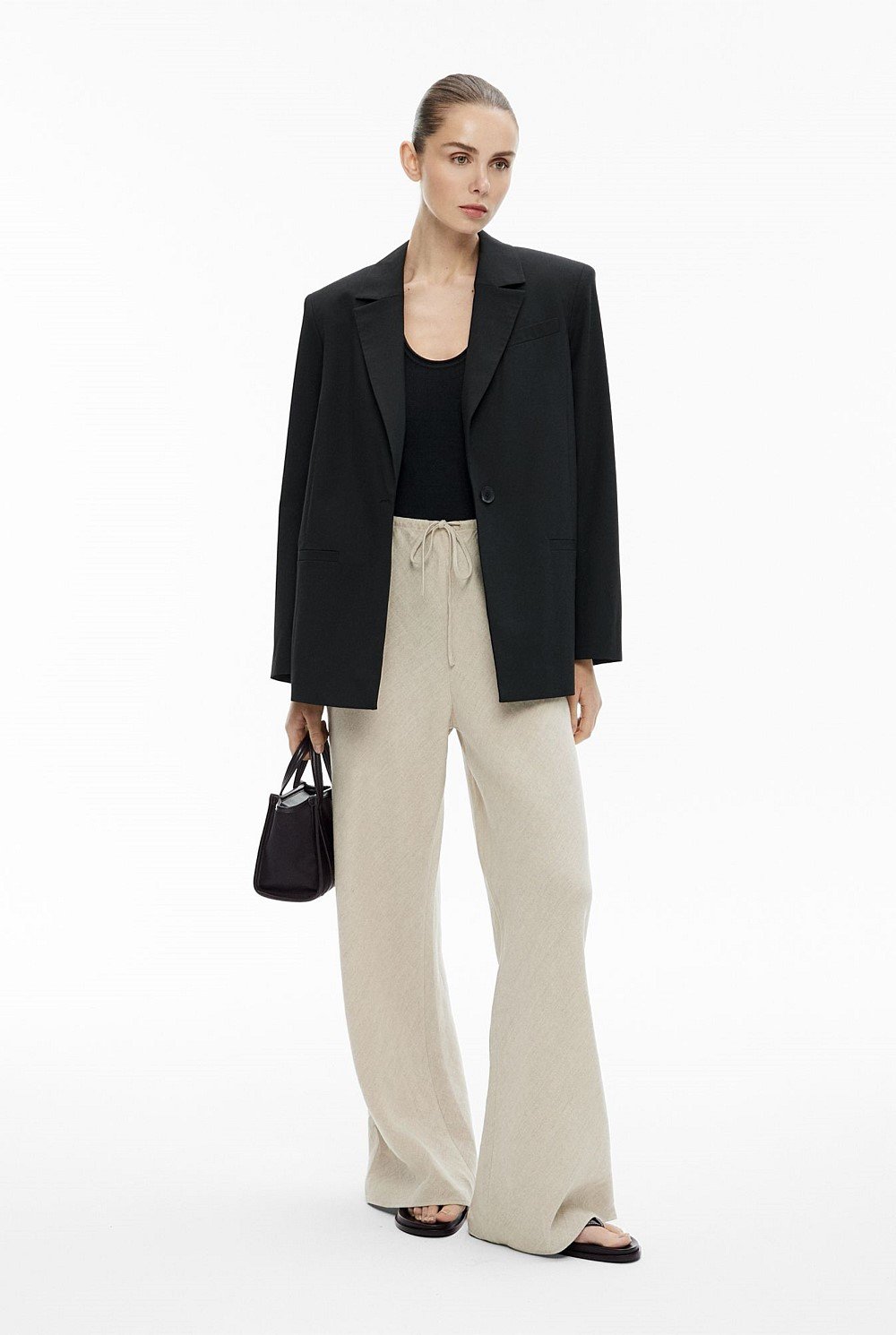 Bias Linen Pants