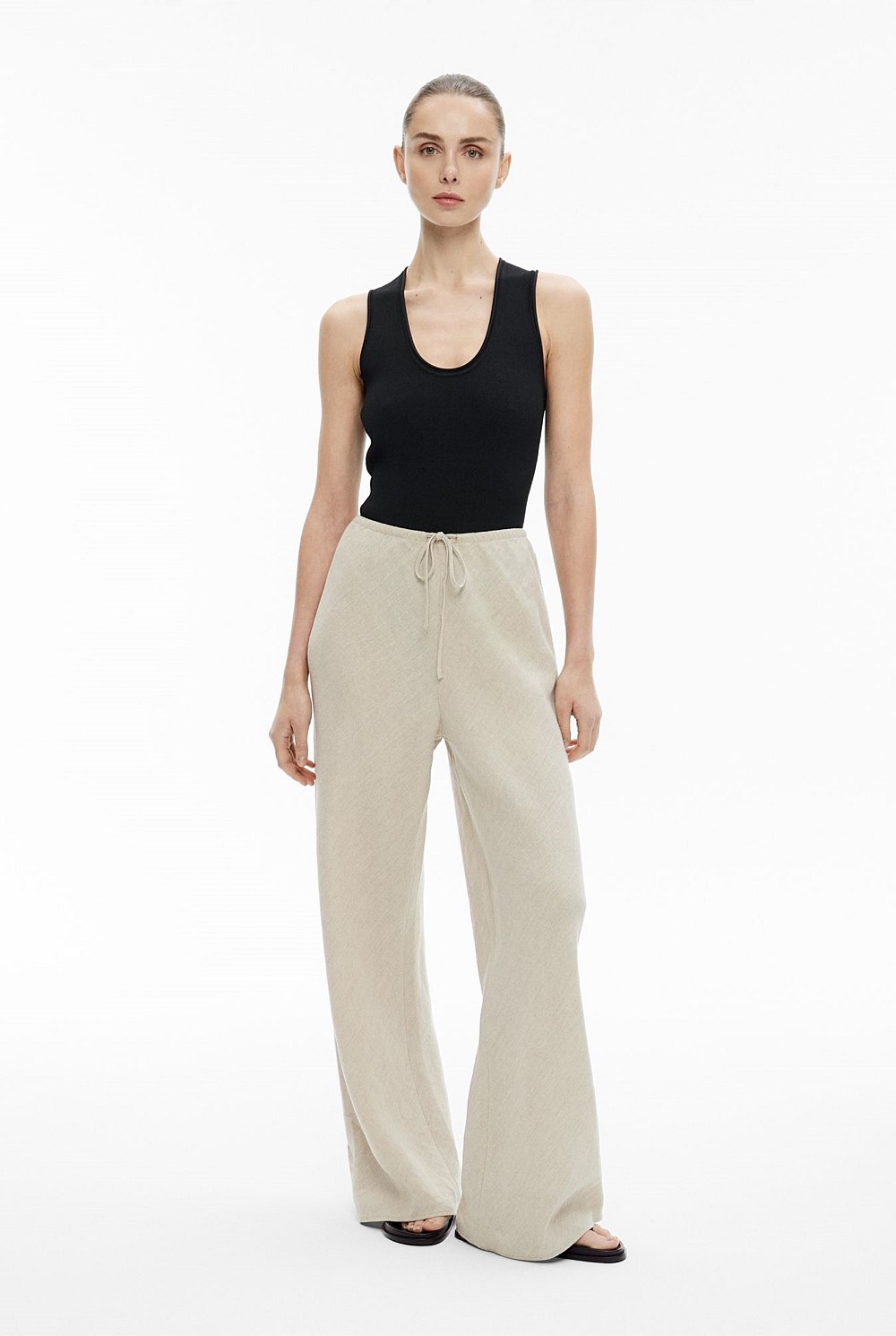 Bias Linen Pants