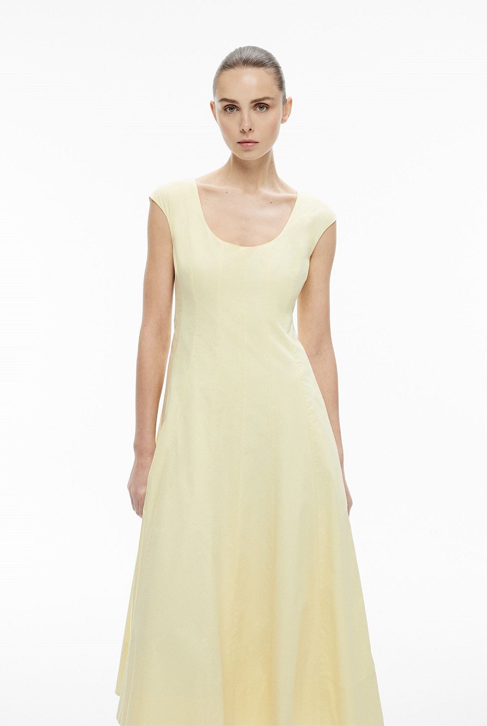 Cap Sleeve Panel Dress