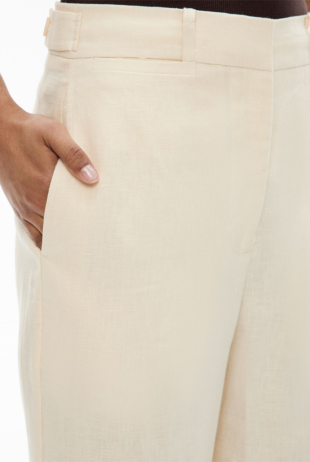 Slim Leg Stitch Pants