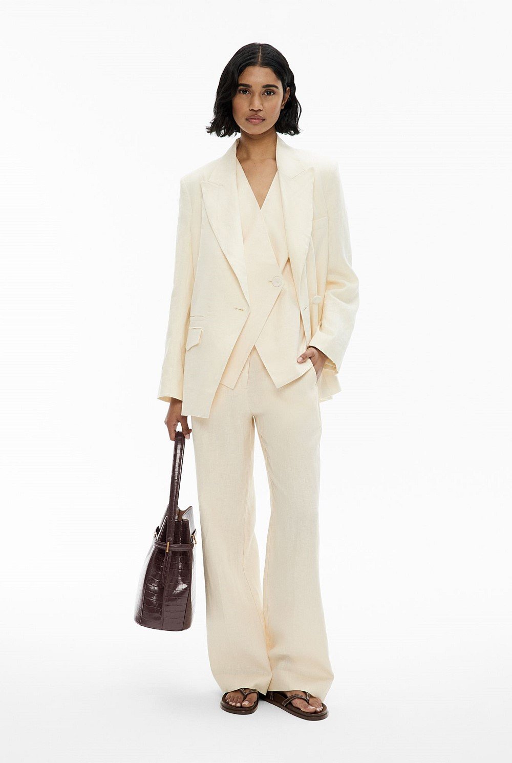 Overlap Button Vest