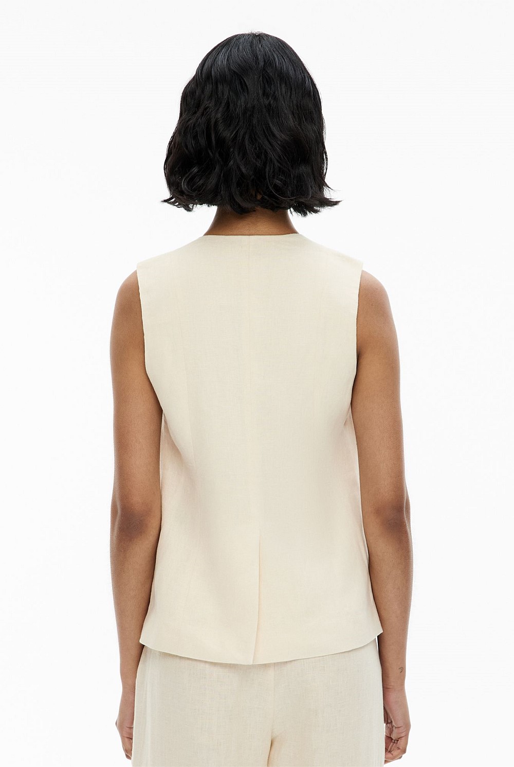 Overlap Button Vest