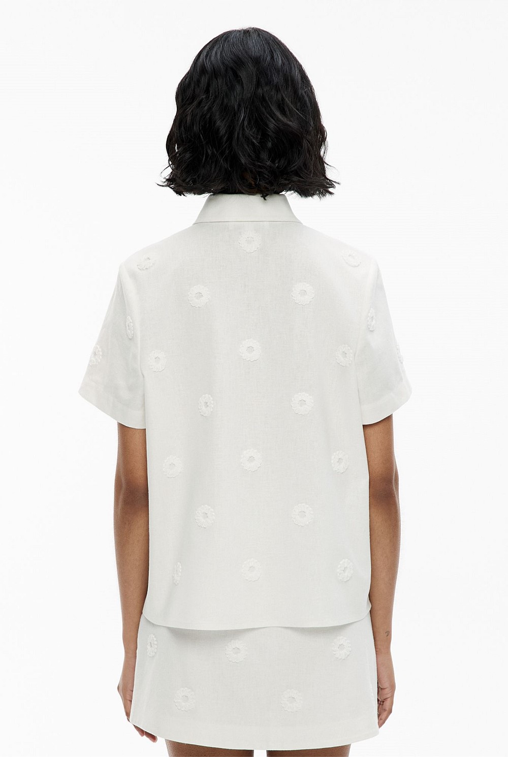 Embroidered Short Sleeve Shirt