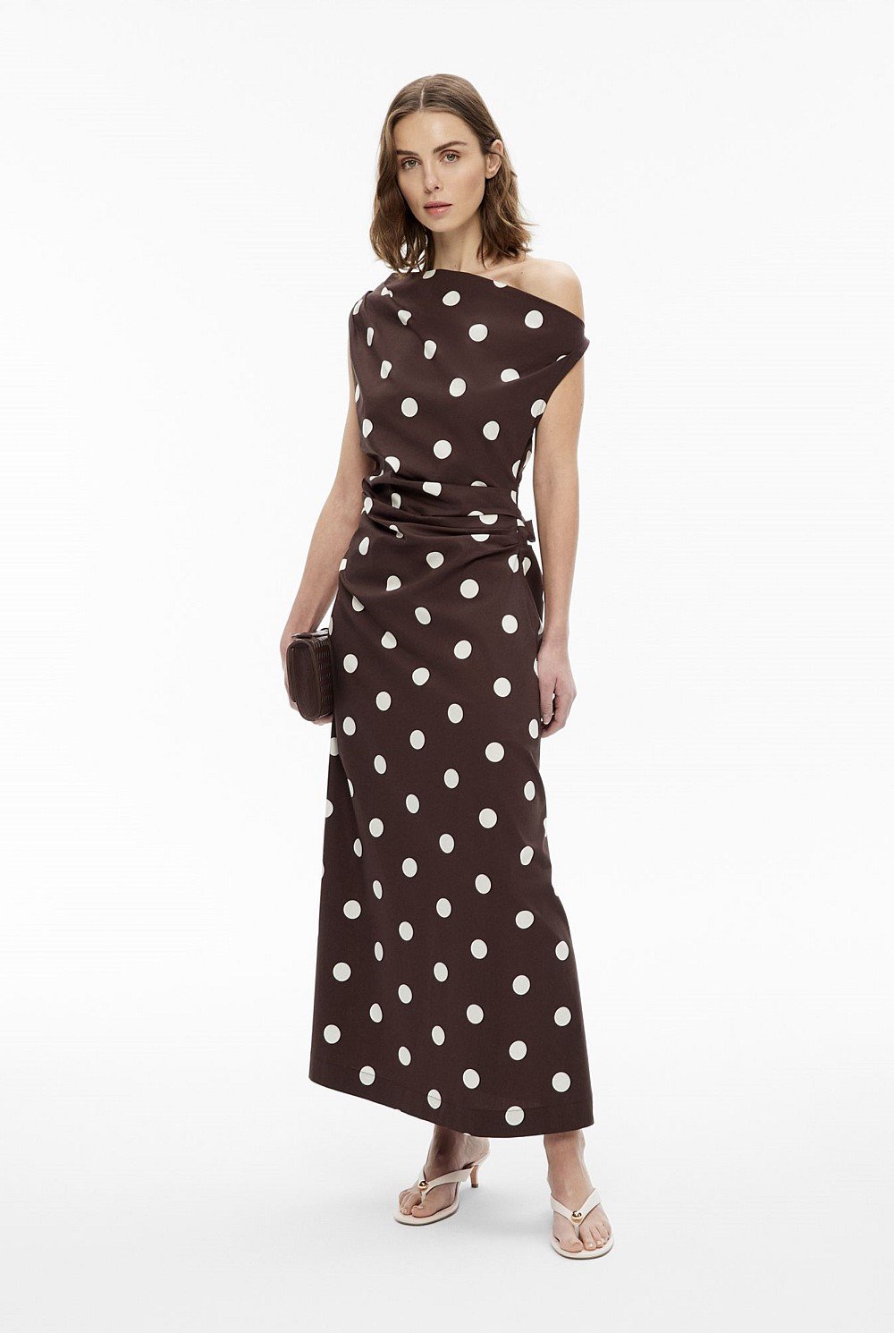 Asymmetrical Shoulder Dress