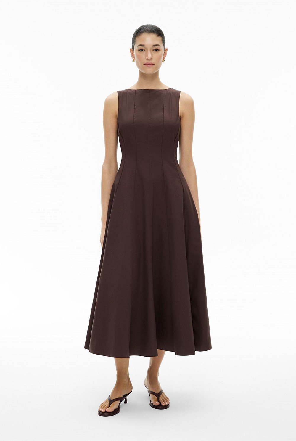Panelled Midi Dress